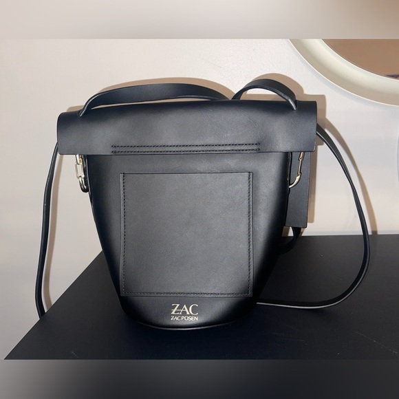 Zac Posen Medium Belay Bucket Smooth Italian Leather Shoulder/Crossbody Bag - Picture 5 of 10